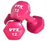 Troy Barbell VTX Vinyl Dumbbell 12 Lb - 1 dumbbell (Violet)